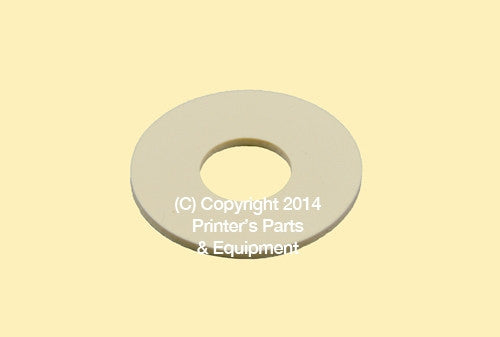 Flat Rubber Disc 1 1/4 x 1/2 x 1/16 – 31.8 x 12.7 x 1.6mm Qty 50