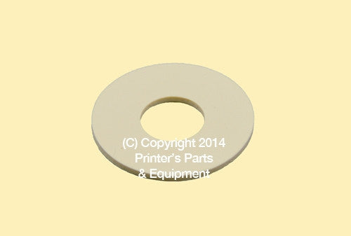 Flat Rubber Disc 1 1/4 x 1/2 x 1/16 – 31.8 x 12.7 x 1.6mm Qty 50_Printers_Parts_&_Equipment_USA