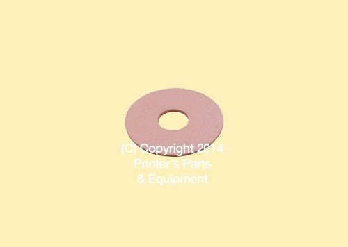 Flat Rubber Disc Roland 1 1/4 x 1/2 x 1/32 or 1 mm Qty 50