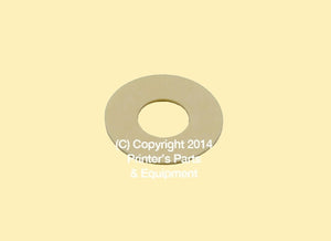 Flat Rubber Disc Heidelberg 66.028.406 1 1/4 x 1/2 x 1mm 31.8 x 12.7 x 1mm Qty 50_Printers_Parts_&_Equipment_USA