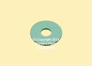 Flat Rubber Disc 1 1/4 x 1/2 x 2mm – 31.8 x 12.7 x 2mm Qty 50_Printers_Parts_&_Equipment_USA