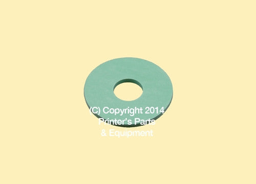 Flat Rubber Disc 1 3/8 x 9/16 x 2mm – 35 x 14.3 x 2mm Qty 50