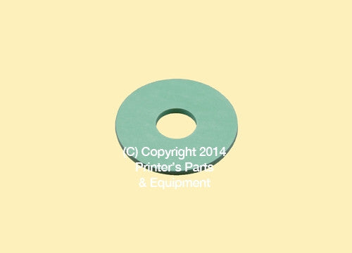 Flat Rubber Disc 1 3/8 x 9/16 x 2mm – 35 x 14.3 x 2mm Qty 50_Printers_Parts_&_Equipment_USA