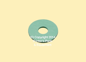 Flat Rubber Disc 1 3/8 x 9/16 x 2mm – 35 x 14.3 x 2mm Qty 50_Printers_Parts_&_Equipment_USA