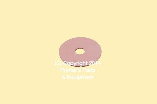 Flat Rubber Disc Heidelberg 1 x 1/4 x 1/32 25.4 x 6.4 x 0.8mm Qty 50_Printers_Parts_&_Equipment_USA