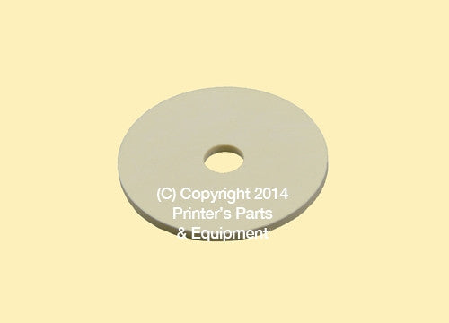 Flat Rubber Disc 1 1/4 x 1/4 x 1mm - 31.8 x 6.4 x 1mm Qty 50