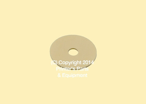 Flat Rubber Disc 1 x 1/4 x 1mm – 25.4 x 6.4 x 1mm Qty 50_Printers_Parts_&_Equipment_USA