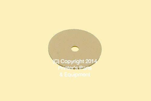 Flat Rubber Disc 1 1/4 x 3/16 x 1mm – 31.8 x 4.8 x 1mm Qty 50_Printers_Parts_&_Equipment_USA