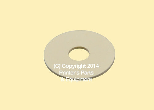Flat Rubber Disc 1 1/4 x 3/8 x 1/16 – 31.8 x 9.5 x 1.6mm Qty 50_Printers_Parts_&_Equipment_USA