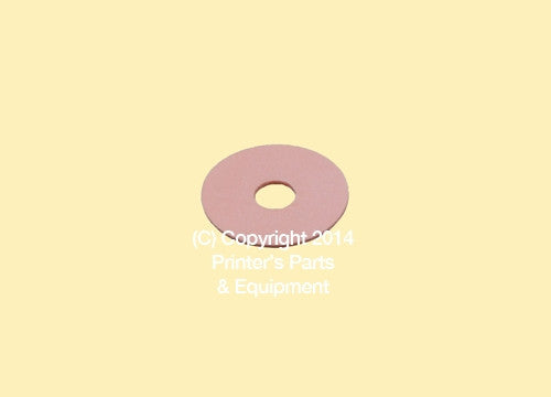 Flat Rubber Disc Stahl 1 1/4 x 5/8 x 1 mm Qty 50_Printers_Parts_&_Equipment_USA