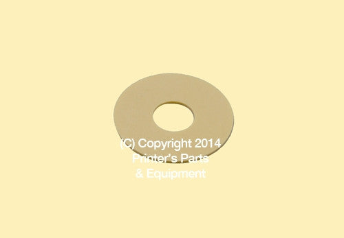 Flat Rubber Disc Kolbus 1 x 1/4 x 1 mm 03-0-528 Qty 50_Printers_Parts_&_Equipment_USA