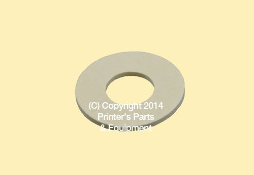 Flat Rubber Disc Man Roland 1 1/4 x 9/16 x 1 mm 090R600240 Qty 50