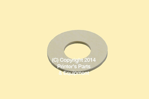 Flat Rubber Disc 1 1/8 x 1/2 x 1/16 – 28.6 x 12.7 x 1.6mm Qty 50_Printers_Parts_&_Equipment_USA