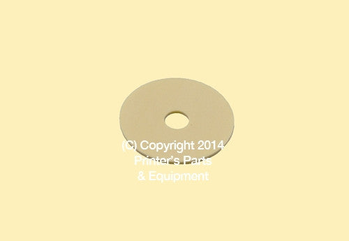 Flat Rubber Disc 1 1/8 x 1/4 x 1mm – 28.6 x 6.4 x 1mm Qty 50_Printers_Parts_&_Equipment_USA