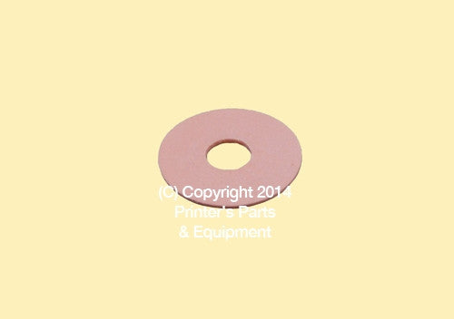 Flat Rubber Disc Heidelberg 1 1/8 x 3/8 x 1/32 or 1mm 28.6 x 9.5 x 0.8mm Qty 50