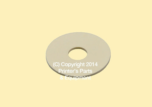 Flat Rubber Disc 1 1/8 x 5/16 x 1/16 – 28.6 x 7.9 x 1.6mm Qty 50_Printers_Parts_&_Equipment_USA