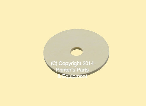 Flat Rubber Disc 1 x 3/16 x 1/16 – 25.4 x 4.8 x 1.6mm Qty 50