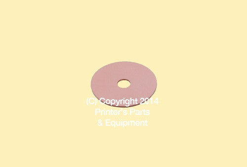 Flat Rubber Disc KBA Planeta 1 3/4 x 5/8 x 1/32 or 1 mm Qty 50