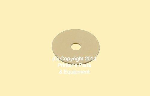 Flat Rubber Disc 1 3/4 x 5/16 x 1mm – 44.5 x 7.9 x 1mm Qty 50_Printers_Parts_&_Equipment_USA