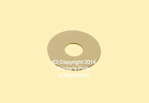 Flat Rubber Disc Roland 1 3/4 x 9/16 x 1/32 or 1 mm Qty 50