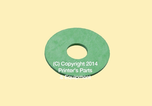 Flat Rubber Disc 1 3/4 x 9/16 x 2mm – 44.5 x 14.3 x 2mm Qty 50_Printers_Parts_&_Equipment_USA