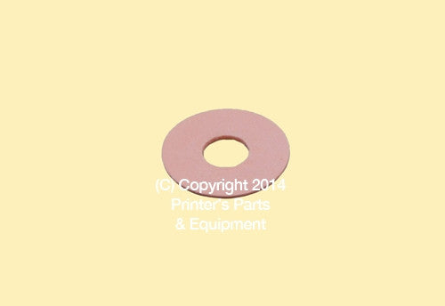 Flat Rubber Disc Heidelberg 1 3/8 x 1/2 x 1/32 or 1mm 35 x 12.7 x 0.8mm Qty 50