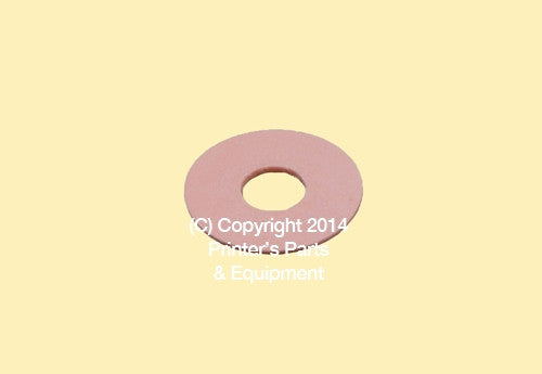 Flat Rubber Disc Heidelberg 1 x 3/8 x 1/32 or 1mm 25.4 x 9.5 x 0.8mm Qty 50
