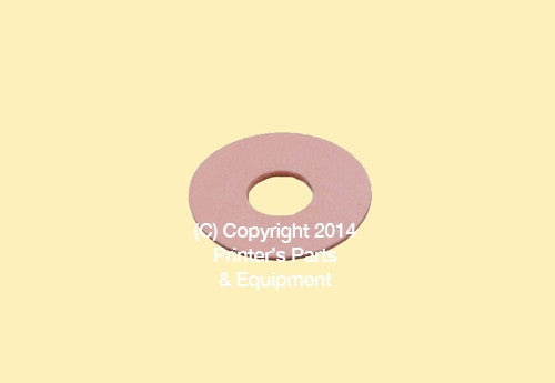Flat Rubber Disc Heidelberg 1 x 3/8 x 1/32 or 1mm 25.4 x 9.5 x 0.8mm Qty 50_Printers_Parts_&_Equipment_USA