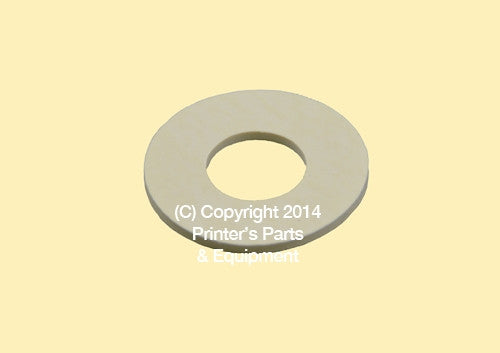 Flat Rubber Disc Komori 1 3/8 x 9/16 x 1/2 mm 6ZZ-3414-05I Qty 50