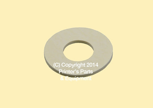 Flat Rubber Disc Komori 1 3/8 x 9/16 x 1/2 mm 6ZZ-3515-05I Qty 50_Printers_Parts_&_Equipment_USA