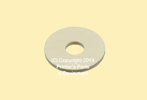 Flat Rubber Disc 1 x 5/16 x 1/16 – 25.4 x 7.9 x 1.6mm Qty 50_Printers_Parts_&_Equipment_USA