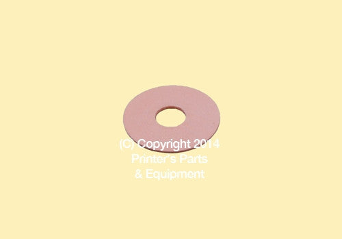 Flat Rubber Disc 1 x 5/16 x 1/32 – 25.4 x 7.9 x 0.8mm Qty 50
