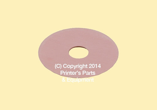 Flat Rubber Disc 2 x 9/16 x 1/32 – 50.8 x 14.3 x 0.8mm Qty 50_Printers_Parts_&_Equipment_USA