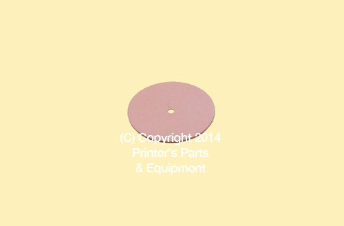 Flat Rubber Disc 3/4 x 1/16 x 1/32 – 19 x 1.6 x 0.8mm Qty 50
