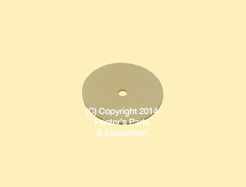 Flat Rubber Disc Muller Martini 3/4 x 1/8 x 1mm 20.1911 Qty 50