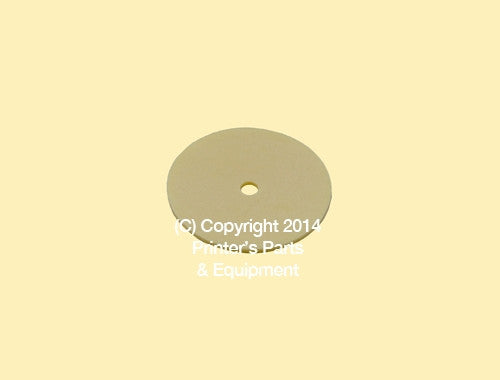 Flat Rubber Disc 3/4 x 1/8 x 1mm – 19 x 3.2 x 1mm Qty 50_Printers_Parts_&_Equipment_USA
