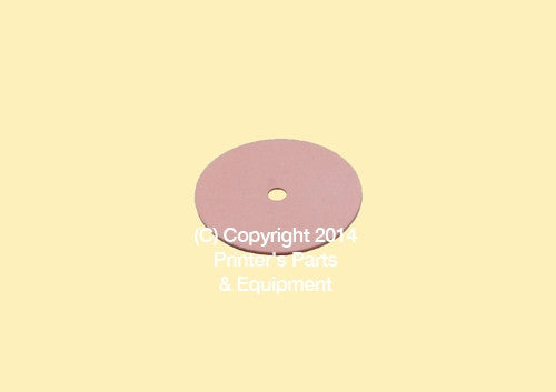 Flat Rubber Disc 5/8 x 1/16 x 1/32 – 15.9 x 1.6 x 0.8mm Qty 50