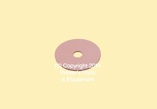 Flat Rubber Disc 5/8 X 1/8 X 1/32 – 15.9 x 3.2 x 0.8mm Qty 50