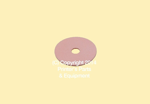 Flat Rubber Disc 1 x 3/16 x 1/32 – 25.4 x 4.8 x 0.8mm Qty 50