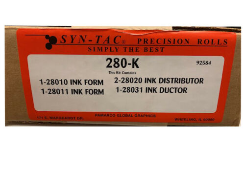 Ryobi 2800 / Itek 960 Ink System Roller Set of 5 280K New Style Ductor 5 Rollers_Printers_Parts_&_Equipment_USA