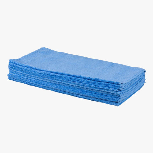 Microfiber Shopcloths 16"x16" Blue Pack of 10 Warehouse Auto Cleaning Cloths