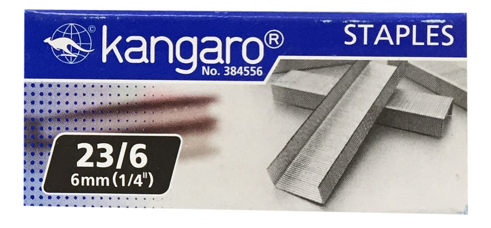 Replacement Staples 23/6 (1/4" / 6mm) for KW-Trio Long Reach Stapler