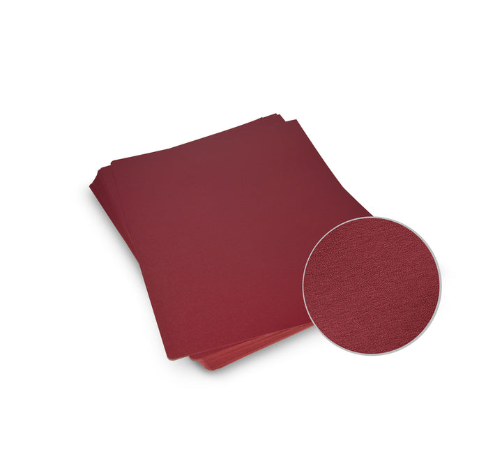 Red Leatherette Paper Covers with Rounded Corners
